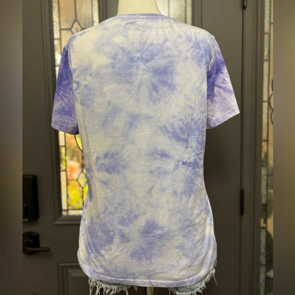 Koolaid Purple Tie Dye Oh Yeah Sleeve Graphic Tee Size Large - Picture 3 of 5